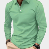 Adrian | Modern long-sleeved polo shirt