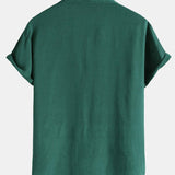 Cotton Blend Lapel Shirts #This Item Will Shrink After Washing, So We