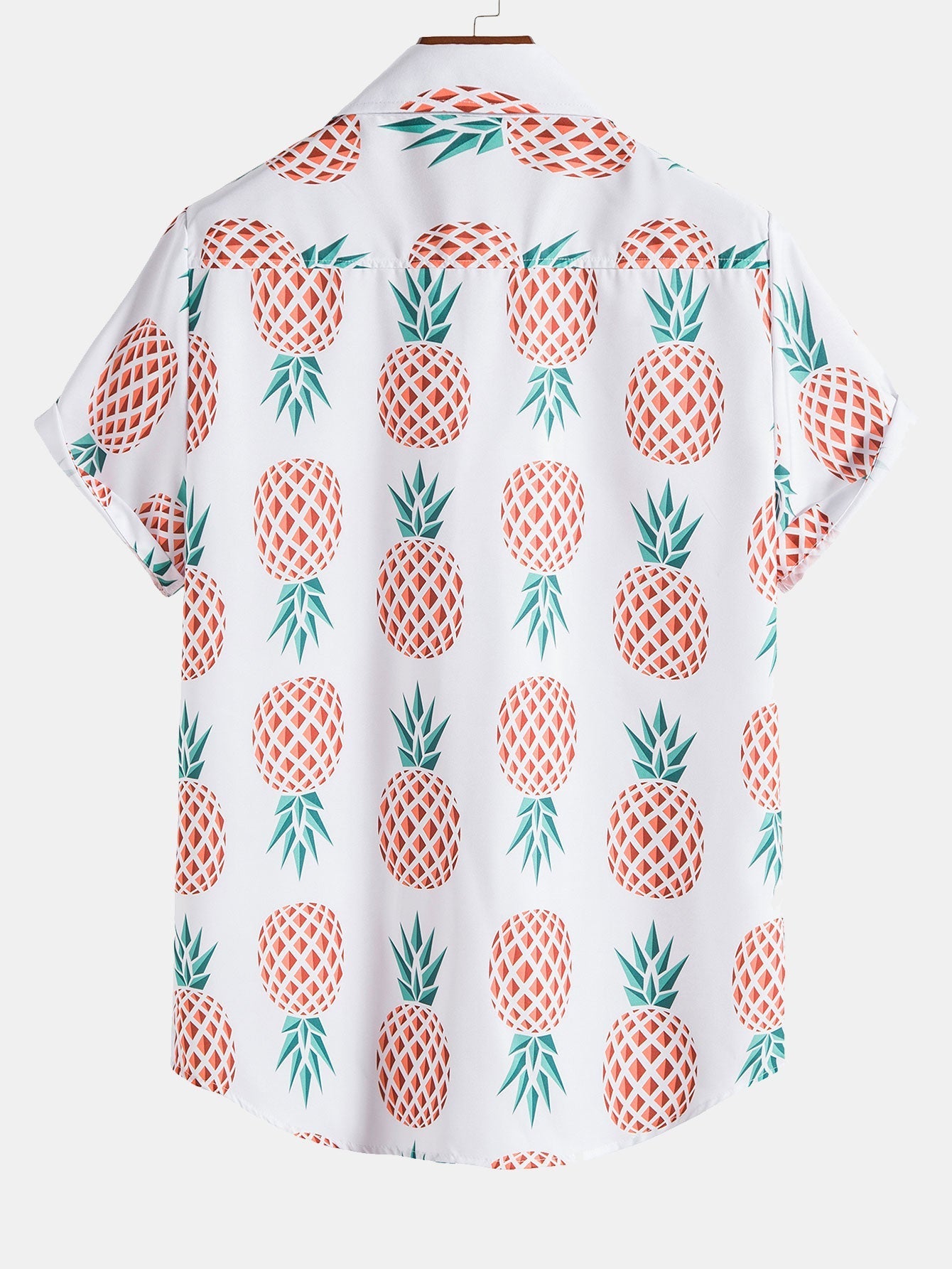 Pineapple Print Button Up Shirt
