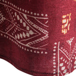 Tribal Geometric Print Henry Collar Shirt