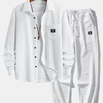 Waffle Shirt & Jogger Pants Set