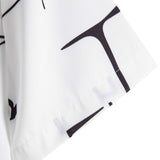 Abstract Print Button Up Shirt