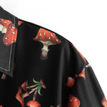 Mushroom Print Button Up Shirt