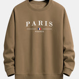 Paris Print Relax Fit Crew Neck Sweatshirt & Jogging Pants Set