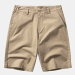 Wave Jacquard Knit V Neck Polo Shirt & Cotton Chino Shorts Set