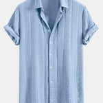 Geometry Jacquard Button Up Shirt