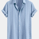 Geometry Jacquard Button Up Shirt
