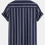 Stripes Cotton Henley Shirts