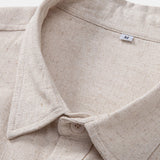 Linen Rayon Blend Pocket Utility Shirt & Straight Leg Linen Pants Set