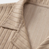 Striped Terry Cuban Shirt