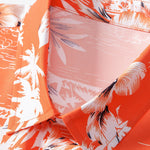 Palm Tree Tropical Flora Print Shirt & Swim Shorts Set