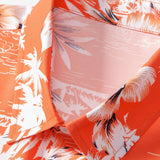 Palm Tree Tropical Flora Print Shirt & Swim Shorts Set