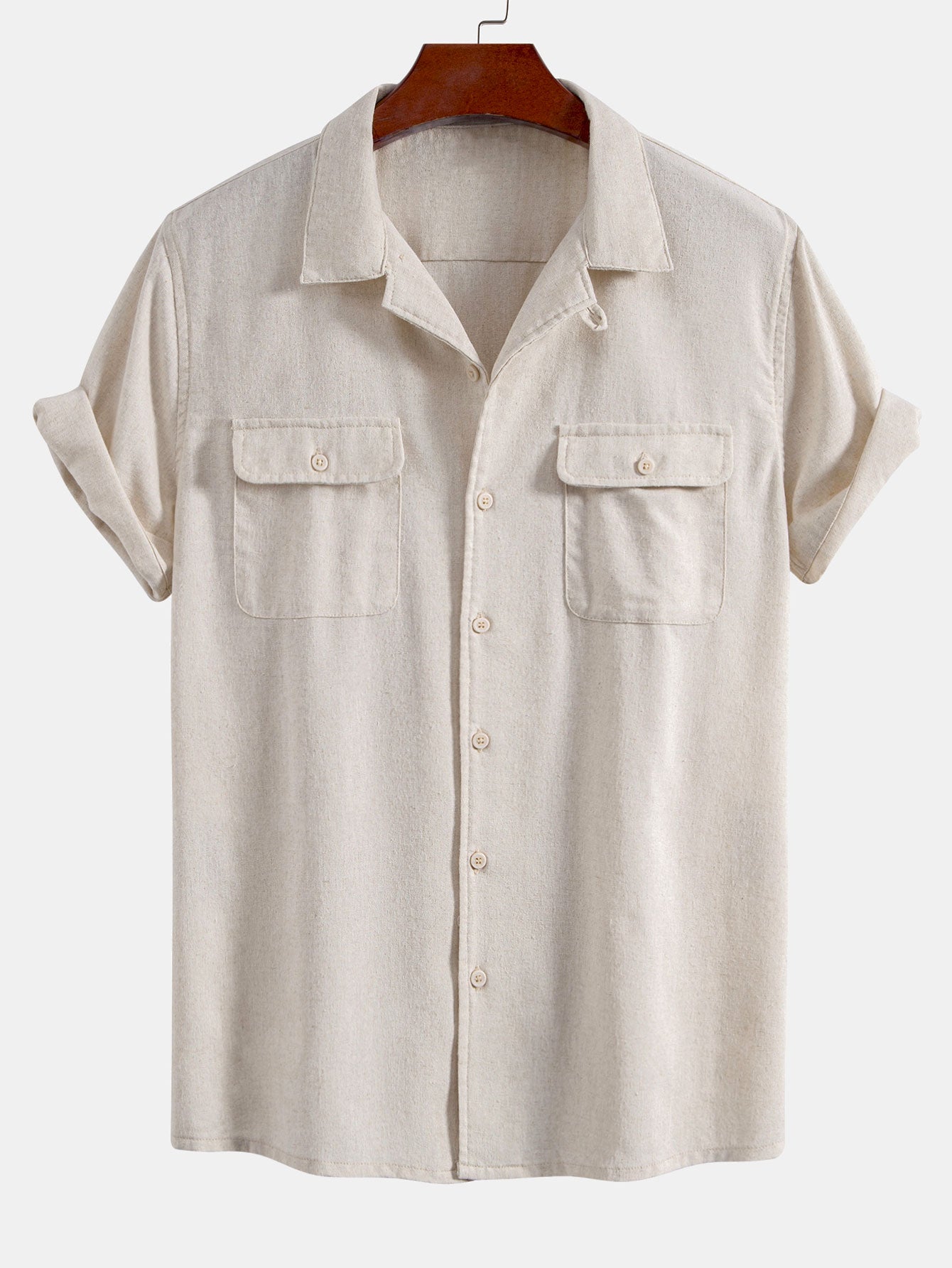 Linen Cuban Shirt with Pockets