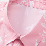 Palm Tree Island Print Button Up Shirt