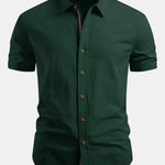 Short Sleeve Linen Button Up Shirt