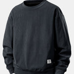 2 in 1 Crew Neck Stretch Corduroy Sweatshirt & Corduroy Pants Set