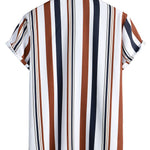 Colored Striped Print Shirt