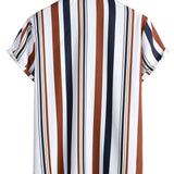 Colored Striped Print Shirt