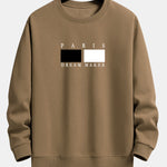 Paris Dream Maker Print Crew Neck Sweatshirt & Jogging Pants Set
