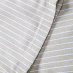 Linen Rayon Blend Shirt & Stripe Straight Leg Linen Pants Set