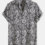 Animal Texture Cotton Shirts