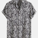 Animal Texture Cotton Shirts