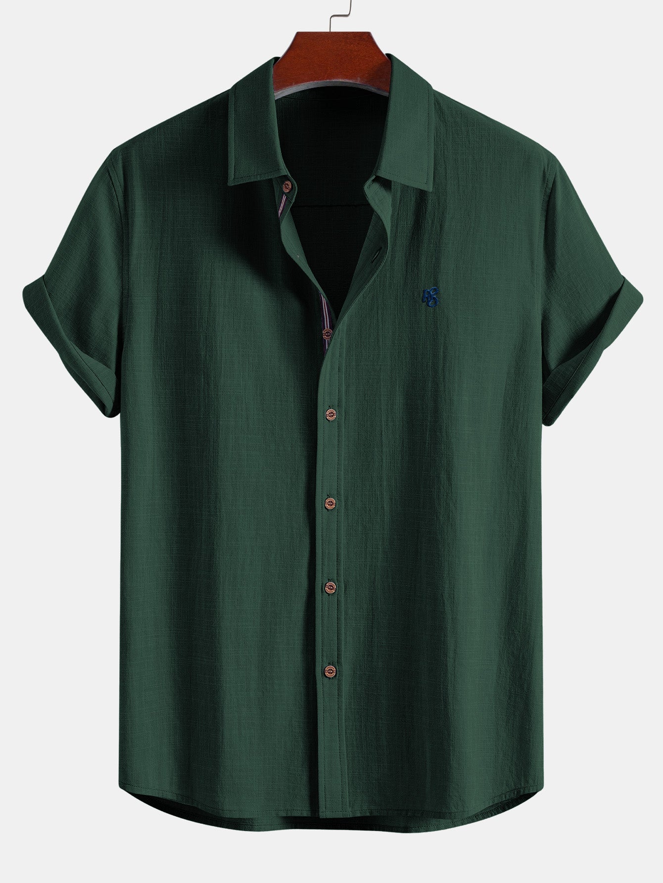 Short Sleeve Linen Button Up Shirt