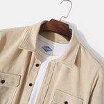 Long Sleeve Corduroy Shirt with Pockets