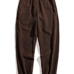 Plaid Corduroy Panel Shirt & Corduroy Jogger Pants Set