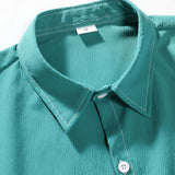 Crinkled Texture Button Up Shirt