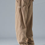 Contrast Corduroy Polo Collar Sweatshirt & Corduroy Pants Set