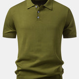 Basic Knit Polo & Knit Shorts Set