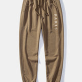Paris Slogan Print Relax Fit Crew Neck Sweatshirt & Jogging Pants Set