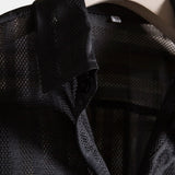 Mesh Button Up Shirt
