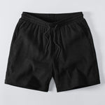 Textured Seersucker Short Sleeve Shirt & Drawstring 6“ Shorts Set