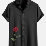 Red Rose Graphic Print Shirts