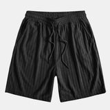 Striped Terry Cuban Shirt & Striped Terry Cuban Shorts Set