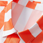 Stripe Print Shirt & Swim Shorts Set