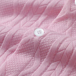 Twist Geometry Jacquard Shirt & Drawstring Shorts Set