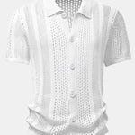 Crocheted Button Up Shirt