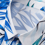 Tropical Leaves Print Button Up Shirt