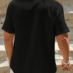 LINEN V-NECK SHIRT FOR MEN