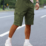 SOLID OUTDOOR SHORTS FOR MEN