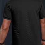 STAND COLLAR POLO SHIRT FOR MEN