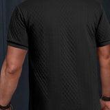 STAND COLLAR POLO SHIRT FOR MEN