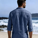 LOOSE STAND COLLAR SHIRT FOR MEN