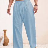 SOLID COLOUR TROUSERS FOR MEN