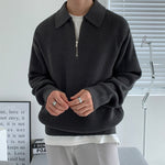 TEXTURED ZIP SWEATER FOR MEN