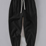 LINEN LOOSE POCKET TROUSERS FOR MEN