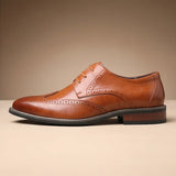 Garrison Genuine Leather Brogue Oxfords